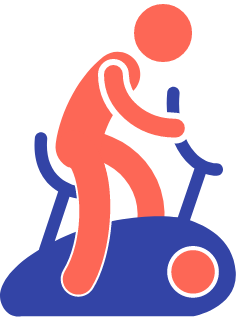 icons displaying a healthy diet, regular physical activity and maintaining a healthy body weight